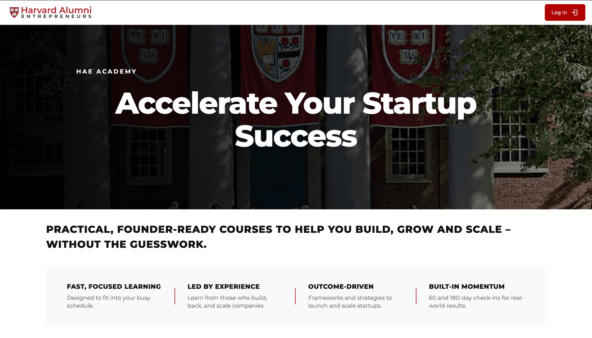 Harvard Alumni Entrepreneurs Academy - Accelerate Your Startup Success