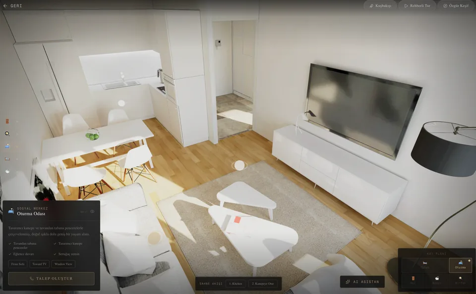 Makrops Atelier: İnteraktif 3D Gayrimenkul