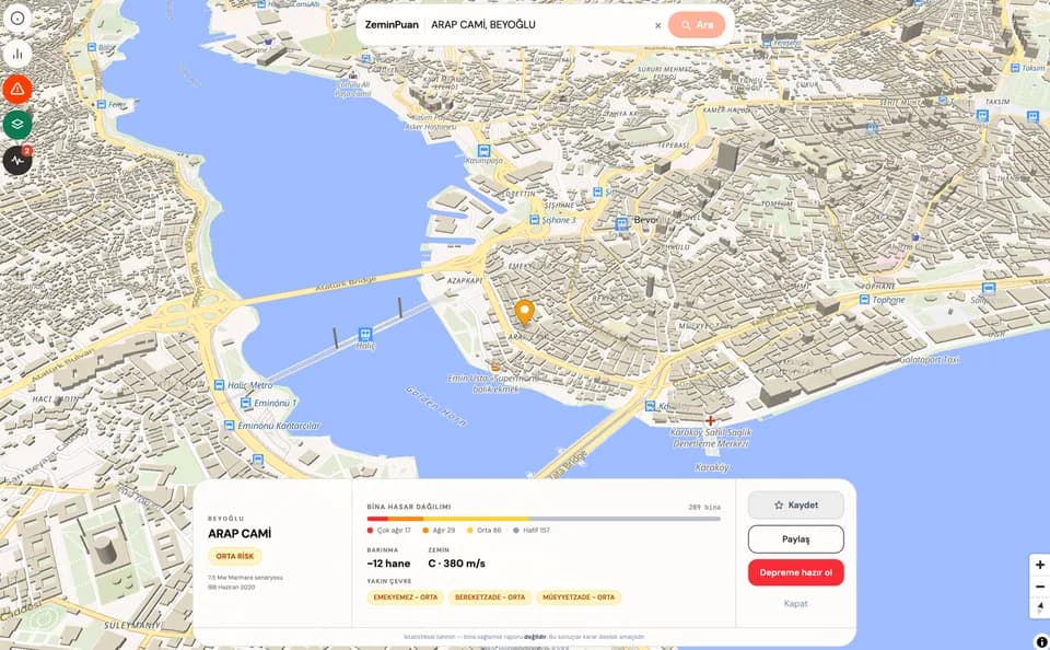 ZeminPuan: Deprem Risk Haritası